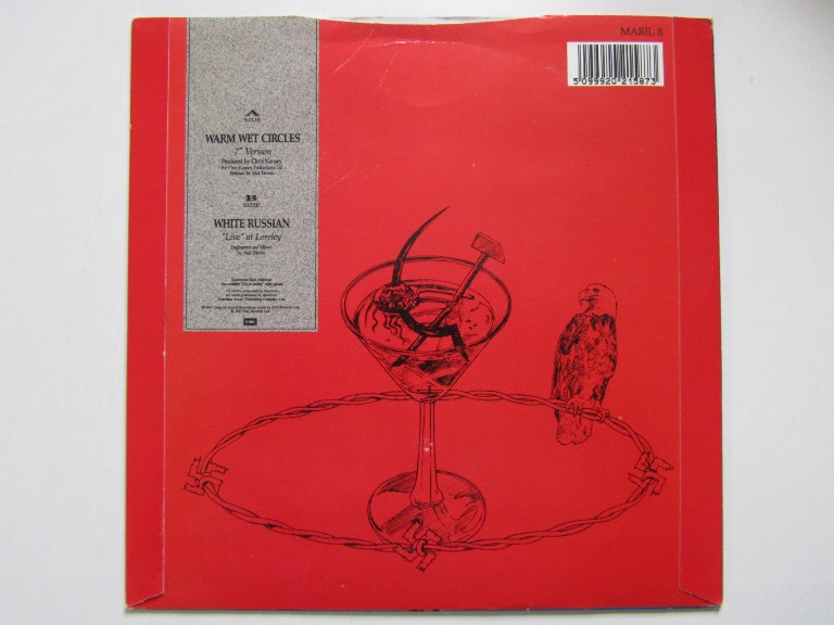 Marillion Warm Wet Circles (remix) / White Russian (live) 7" - 2