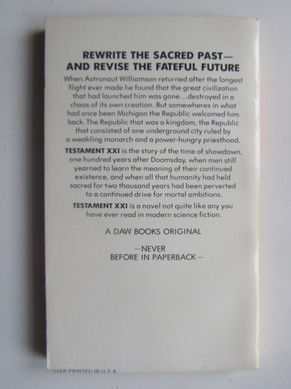 Snyder Guy Testament XXI - 2