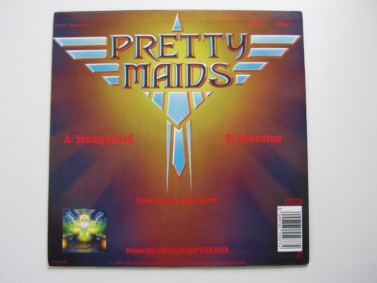 Pretty Maids Young Blood / Attention 7" singel - 2