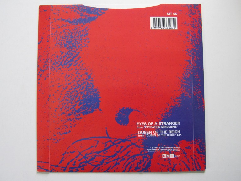 Queensrÿche Eyes of a Stranger / Queen of the Reich 7" singel - 2
