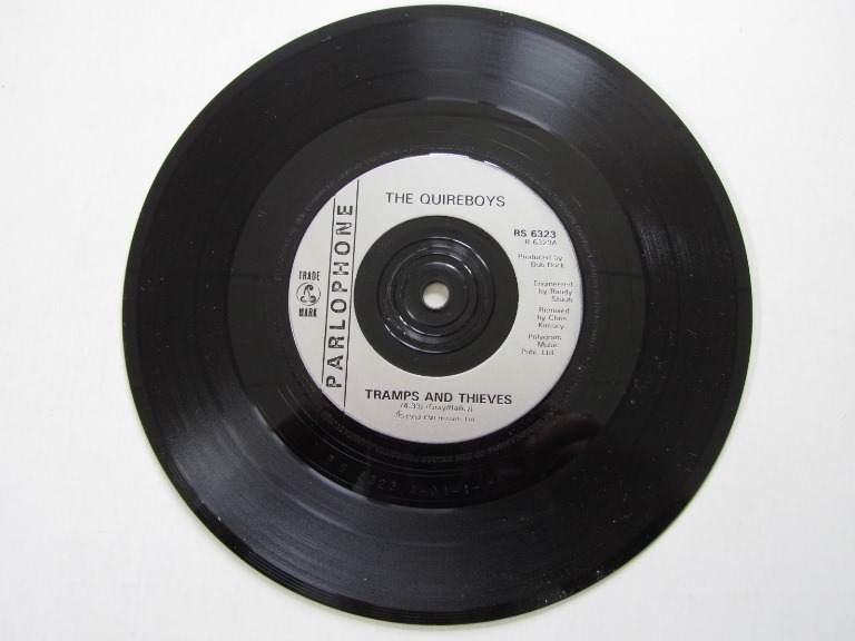 Quireboys Tramps & Thieves / Ain't Love Blind 7" singel med vykort - 4