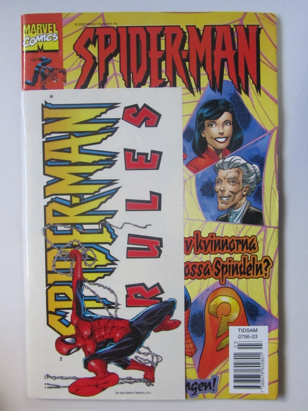 Spider-Man 2000 03 med klistermärken