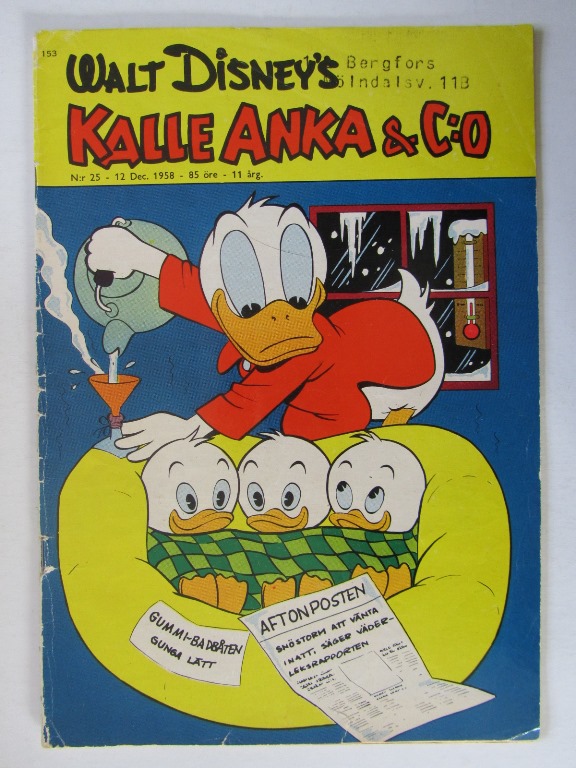Kalle Anka 1958 25 Vg