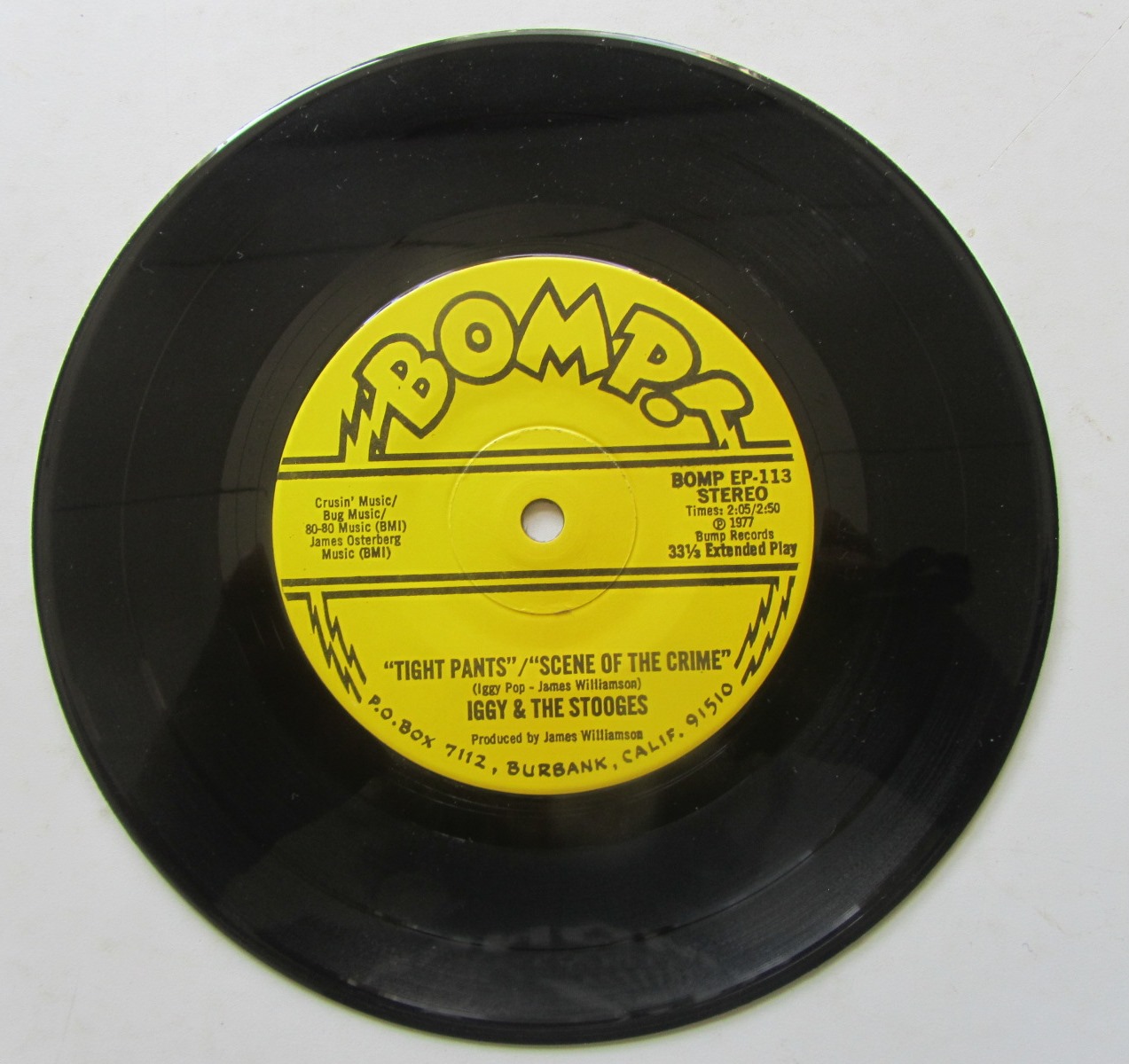 Iggy and the Stooges I'm Sick of You / Tight Pants 7" singel - 3