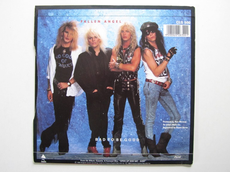 Poison Fallen Angel / Bad to be Good 7" singel - 2