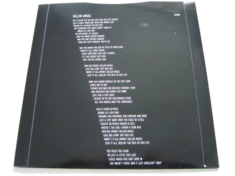 Poison Fallen Angel / Bad to be Good 7" singel - 4