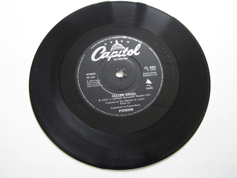 Poison Fallen Angel / Bad to be Good 7" singel - 5