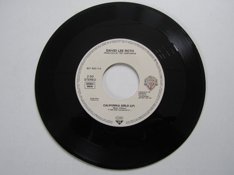 David Lee Roth California Girls / Just a Gigolo 7" singel - 3