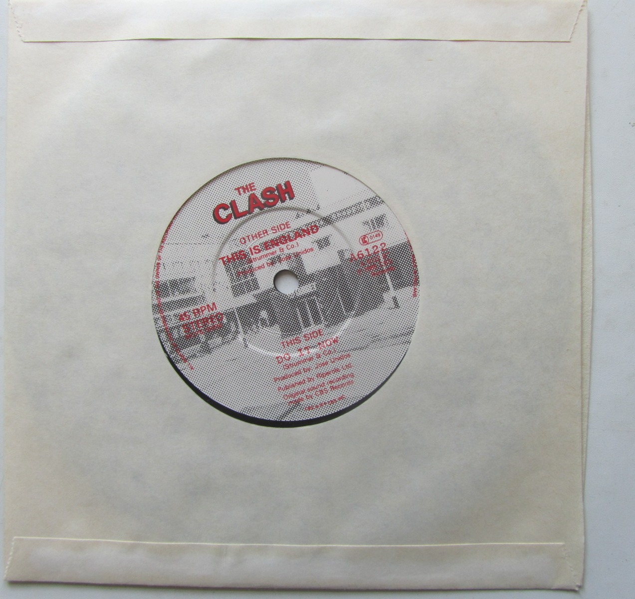 Clash This is England / Do it Now 7" singel med posteromslag - 3