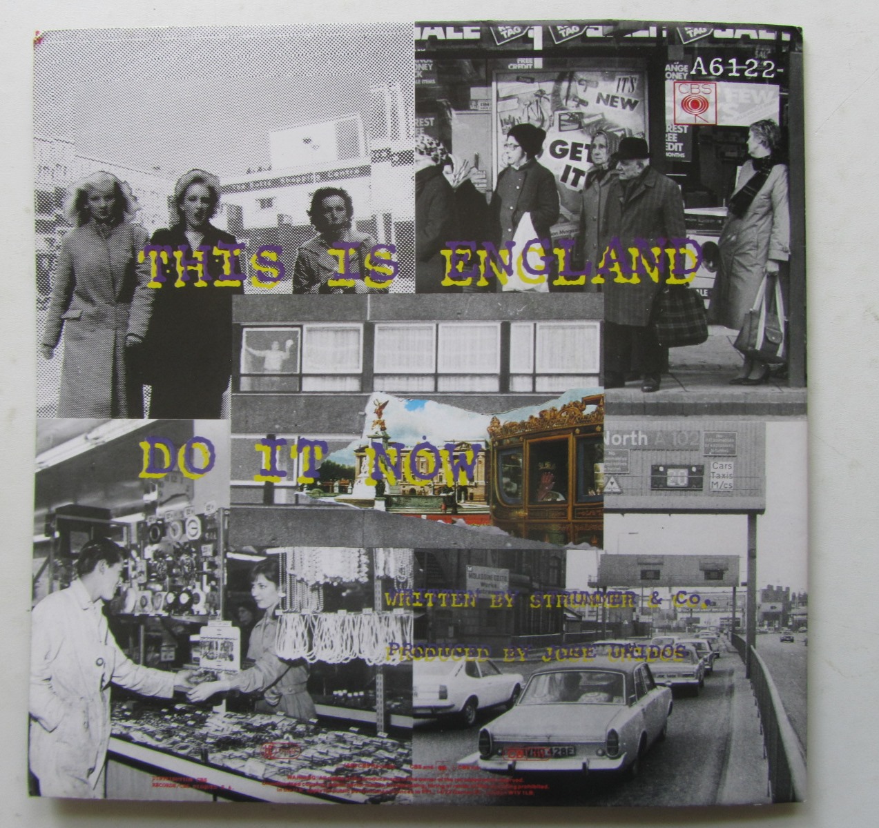 Clash This is England / Do it Now 7" singel med posteromslag - 2