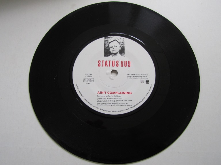 Status Quo Ain't Complaining / That's Alright 7" singel - 3