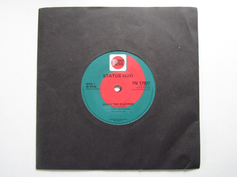 Status Quo Down the Dustpipe / Face Without a Soul 7" singel