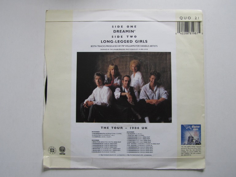 Status Quo Dreamin' / Long-Legged Girls 7" singel - 2