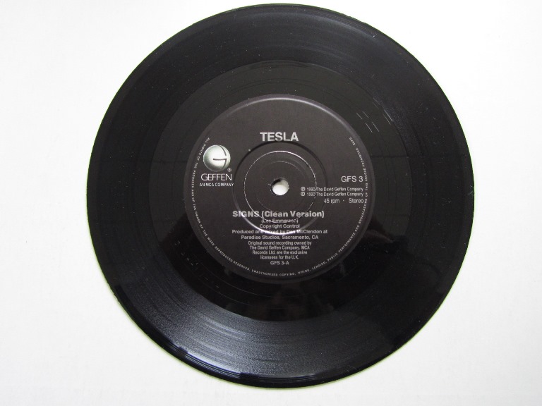 Tesla Signs / Down Fo' Boogie 7" singel - 3