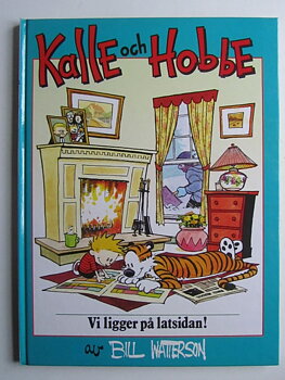 Kalle och Hobbe Vi ligger på latsidan