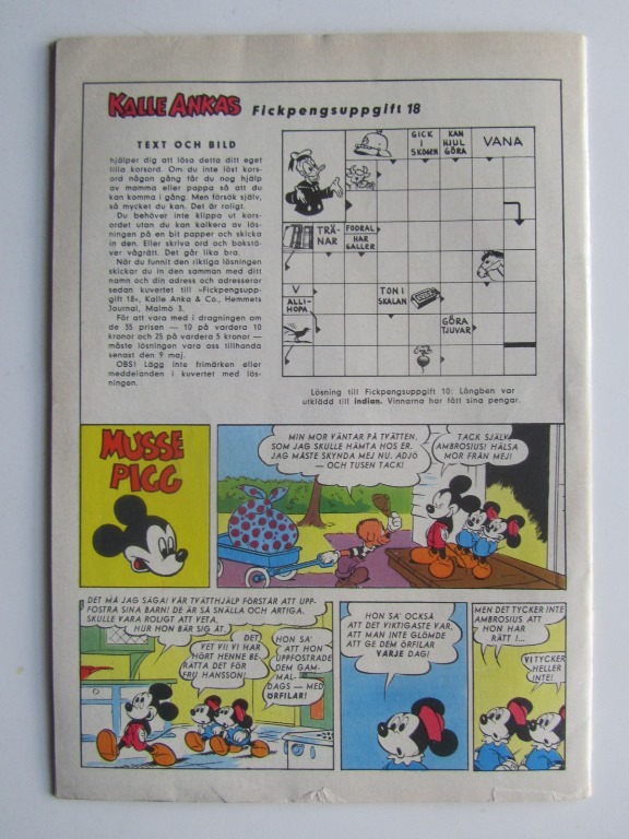 Kalle Anka 1960 18 Vg+ - 2