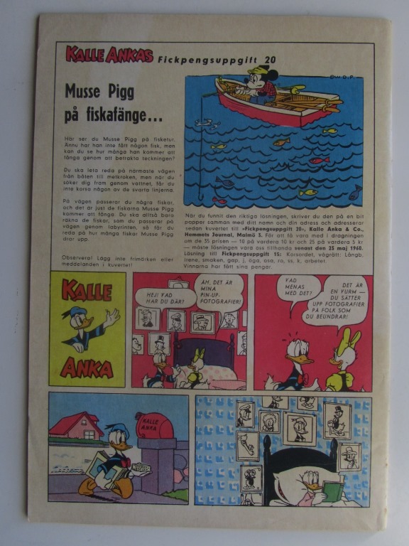 Kalle Anka 1960 20 Vg - 2