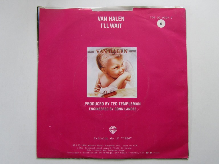 Van Halen I'll Wait / Girl Gone Bad 7" singel - 2