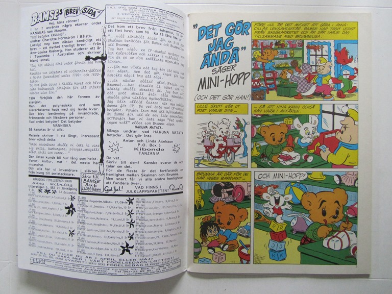 Bamse 1989 12 med julkalender - 5