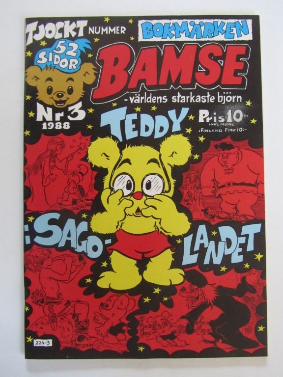 Bamse 1988 03 med bokmärken