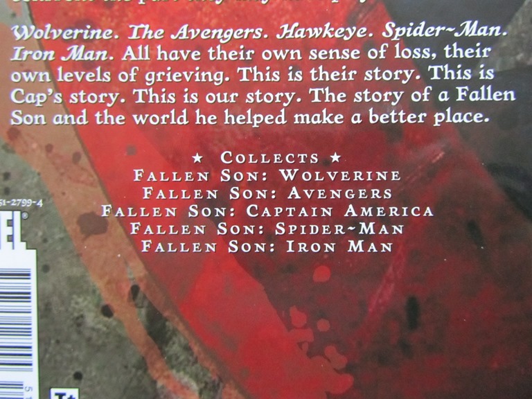 Captain America Fallen Son Hardcover - 3