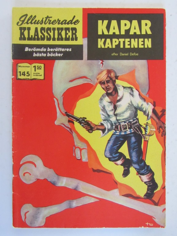 Illustrerade Klassiker 145 Kaparkaptenen 2:a uppl Vg