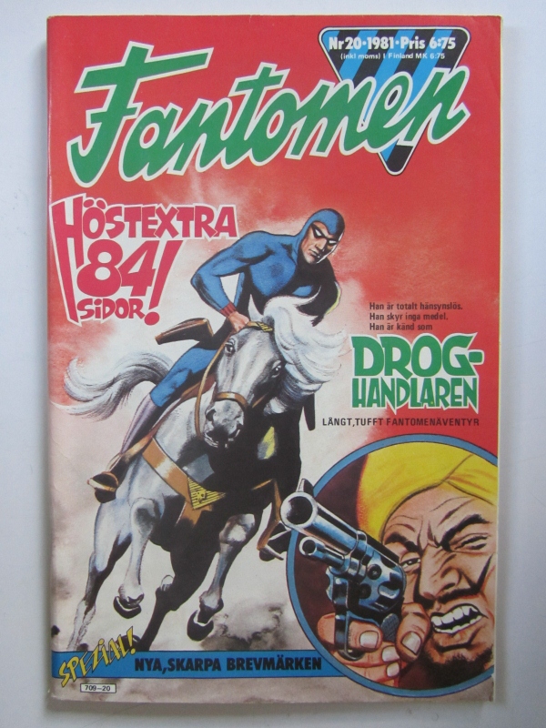 Fantomen 1981 20 med brevmärken