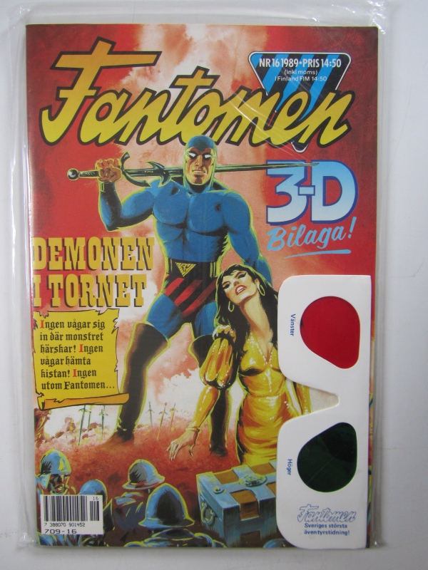 Fantomen 1989 16 med 3D-glasögon