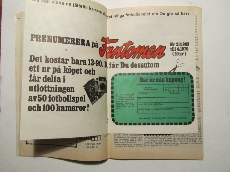 Fantomen 1969 20 Good - 3