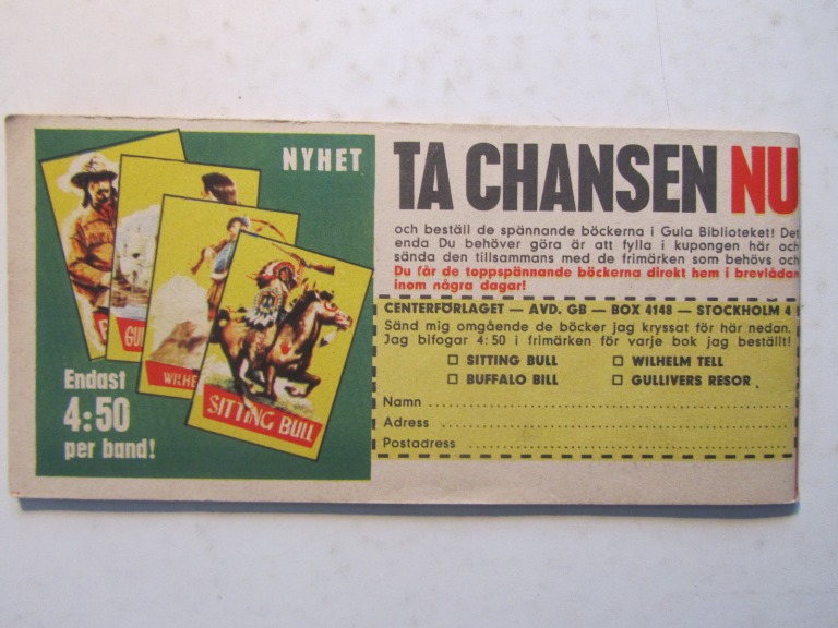Vilda Västern 1965 30 Vg+ - 2