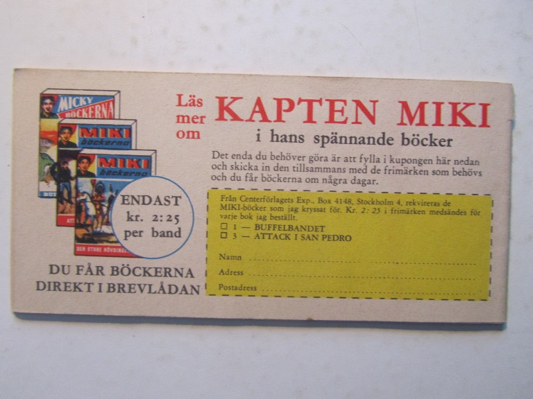 Vilda Västern 1965 39 Vg+ - 2