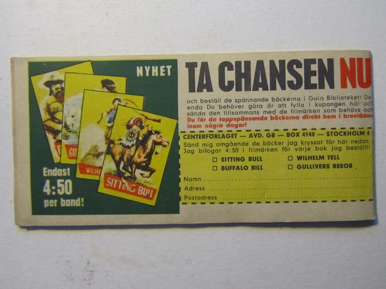 Vilda Västern 1965 48 Vg+ - 2