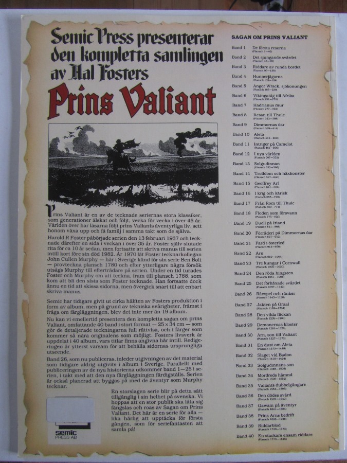 Prins Valiant Semic 26 Rävspel och ränker - 2