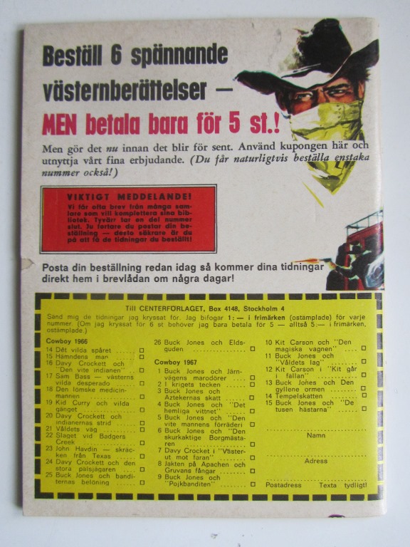Cowboy 1968 03 Vg+ - 2