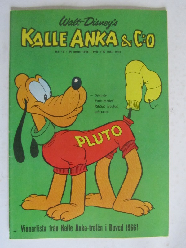 Kalle Anka 1966 12 Vg+