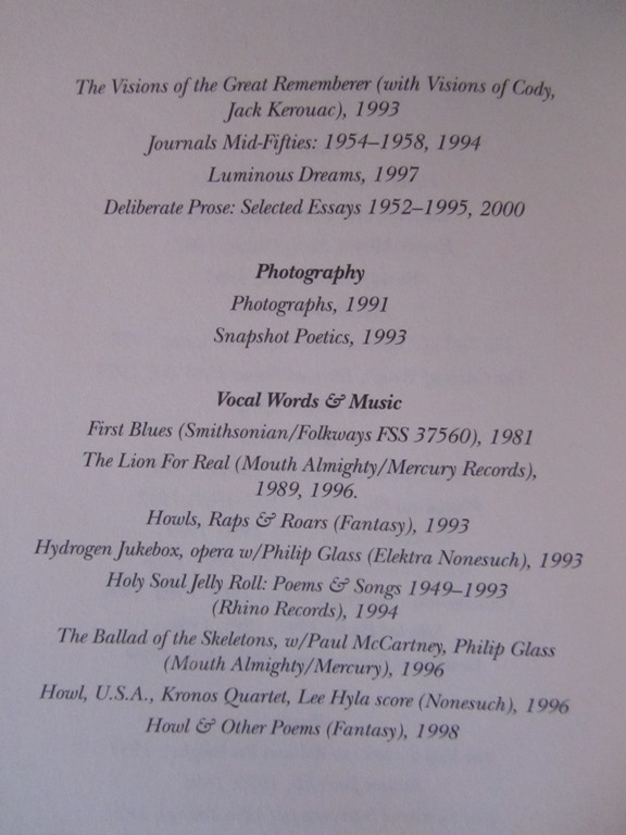 Ginsberg, Allen Deliberate Prose - 5