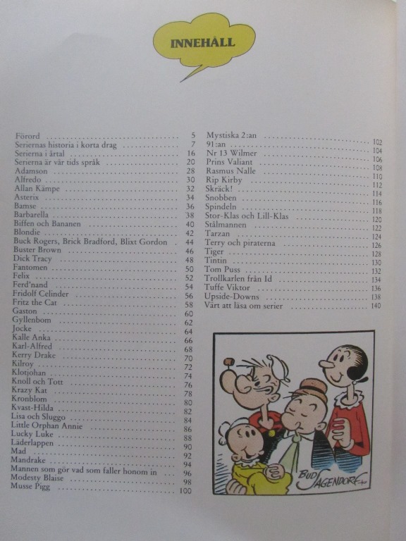 Pratbubblan En bok om serier Sture Hegerfors - 3
