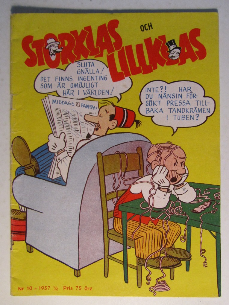Storklas och Lillklas 1957 10 Vg