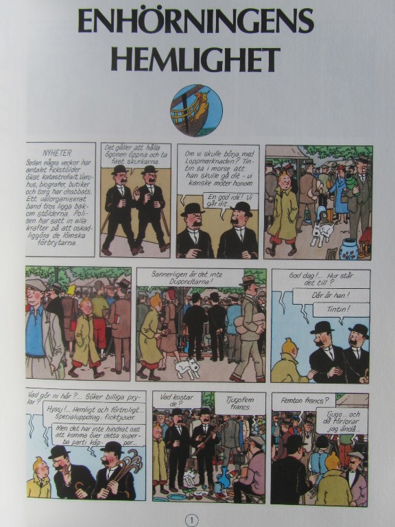 Tintin 11 Enhörningens hemlighet 6:e uppl.  - 3