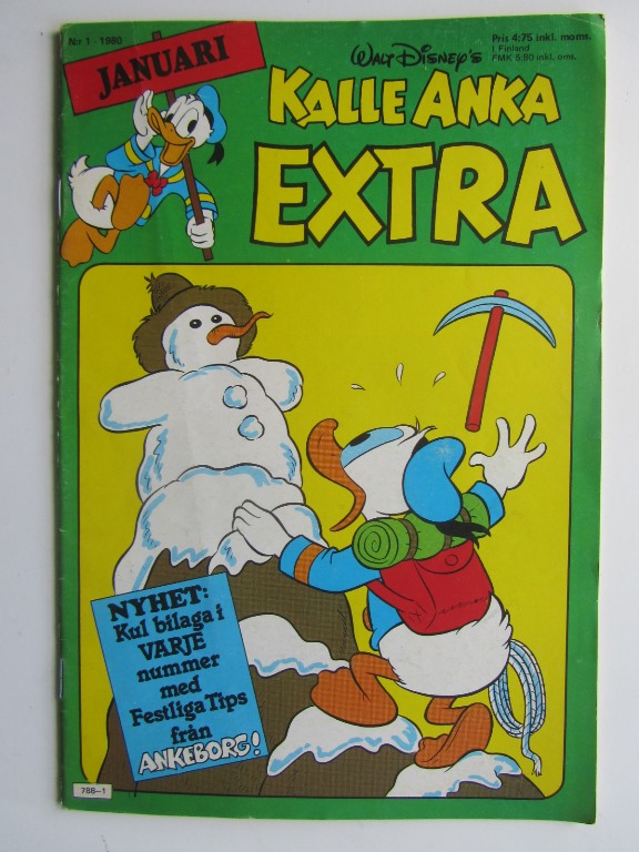 Kalle Anka Extra 1980 01 med bilaga