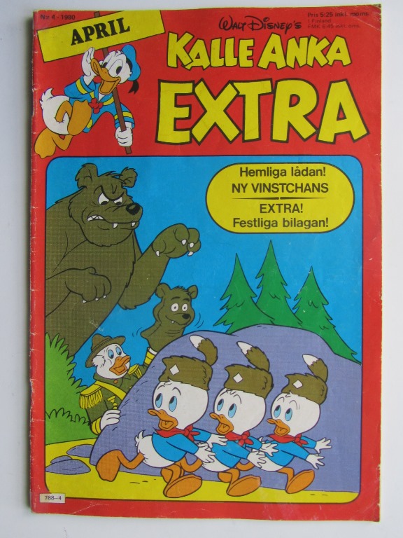 Kalle Anka Extra 1980 04 med bilaga