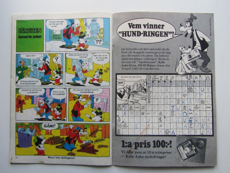 Kalle Anka Extra 1980 04 med bilaga - 3