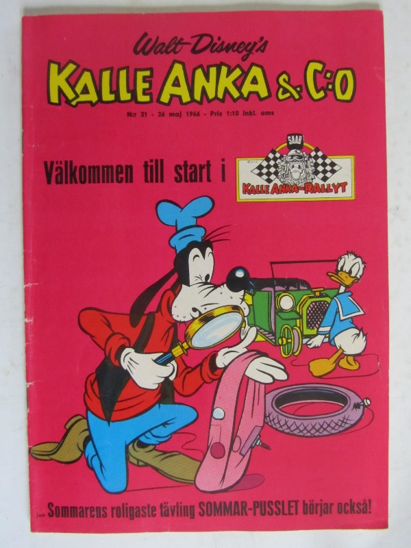 Kalle Anka 1966 21 Vg+