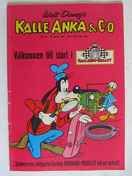 Kalle Anka 1966 21 Vg+