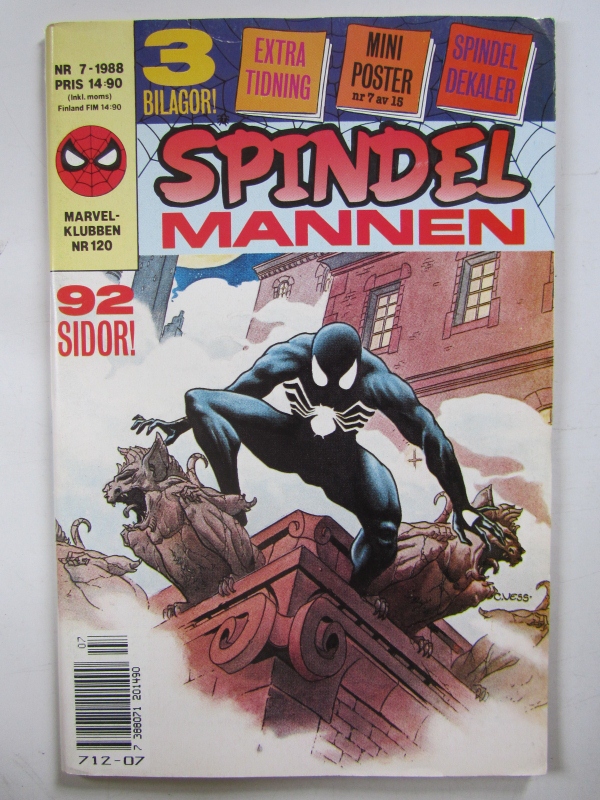 Spindelmannen 1988 07 med klistermärken