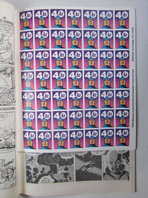 Fantomen 1990 13 med brevmärken - 2