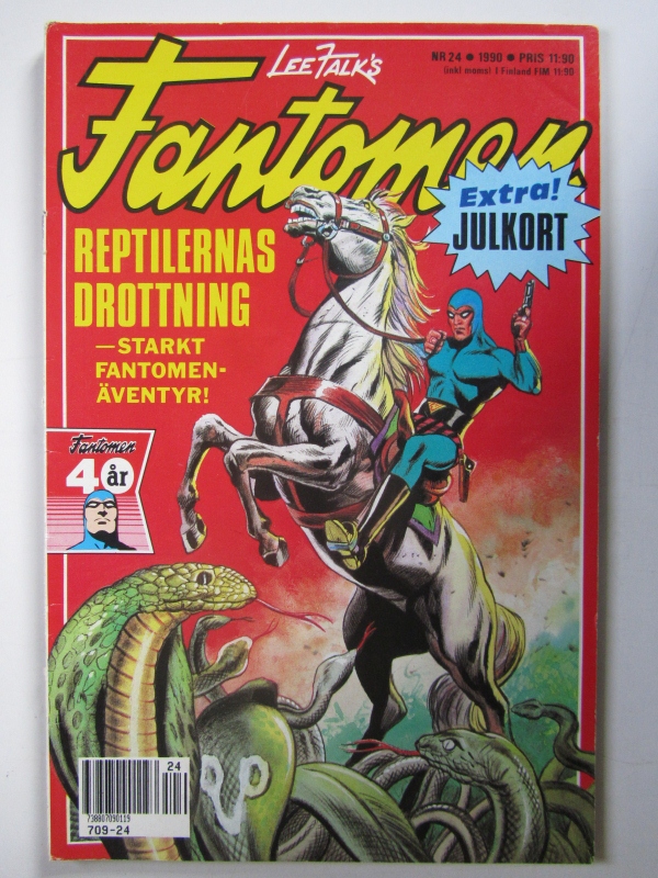 Fantomen 1990 24 med julkort
