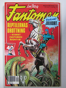 Fantomen 1990 24 med julkort