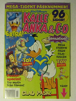 Kalle Anka & Co 1996 15/16 med Toy Story poster