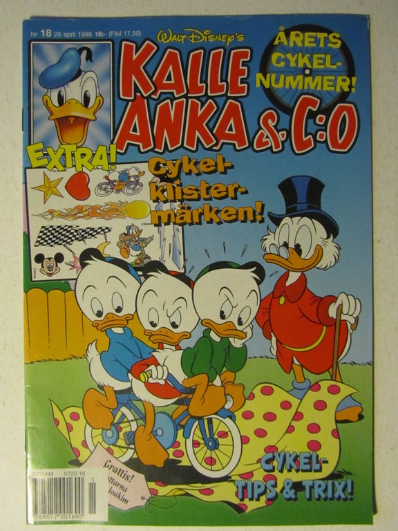 Kalle Anka & Co 1996 18 med bilaga